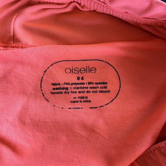 oiselle Roga Shorts 4 Coral Orange - Picture 6 of 10